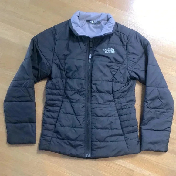 Girls Black Puffer Northface Jacket